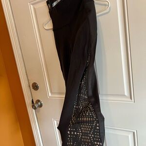 ALO Yoga Black Mesh Leggings